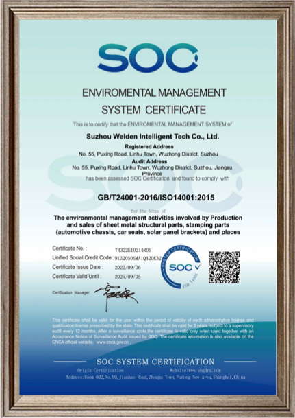 Proveedor certificado para piezas de metal 4