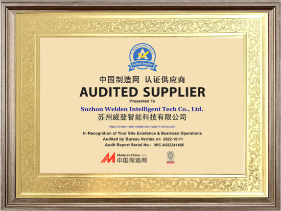 Proveedor certificado para piezas metálicas 3